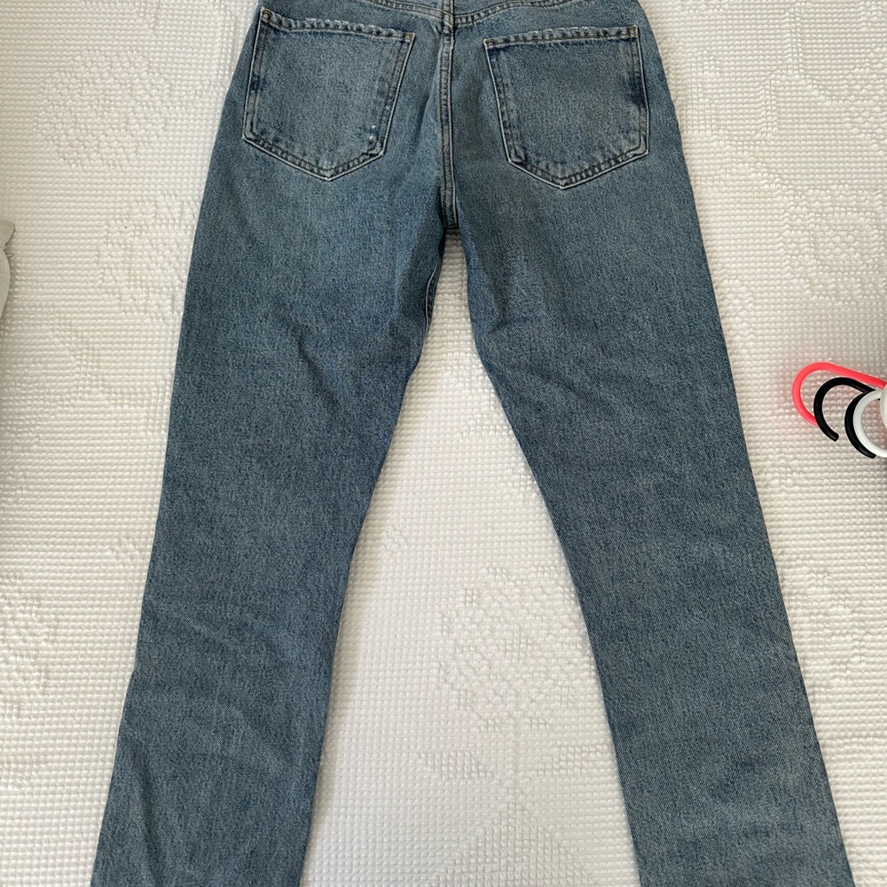 Agolde Riley High Rise Straight Crop - Picture 3 of 4